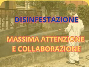 Disinfestazione in alcune vie: ordinanza per precauzioni sanitarie