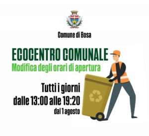 Cambiano gli orari di conferimento dei rifiuti all’Ecocentro comunale